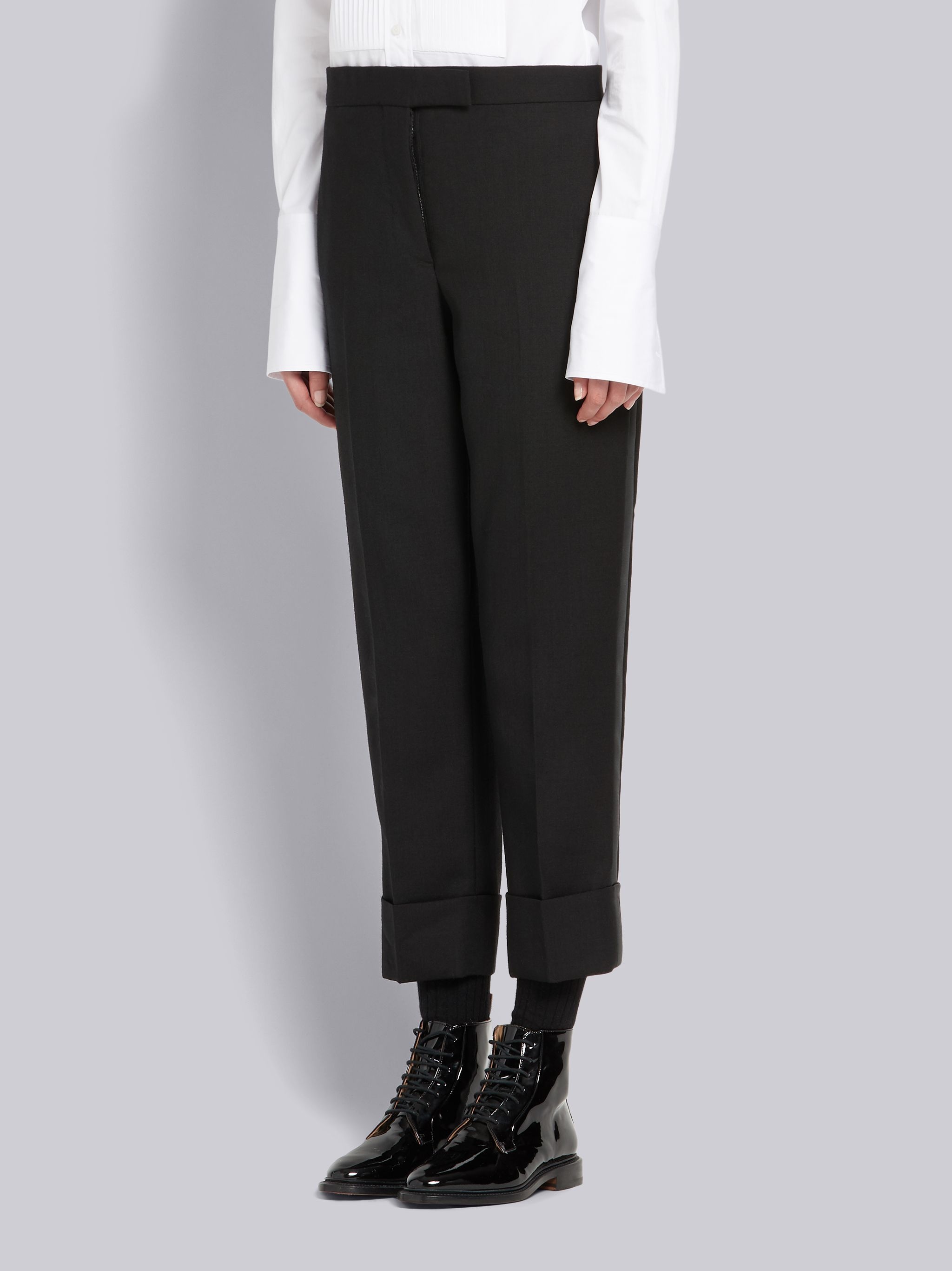 Tuxedo Stripe Wool Trouser - 2