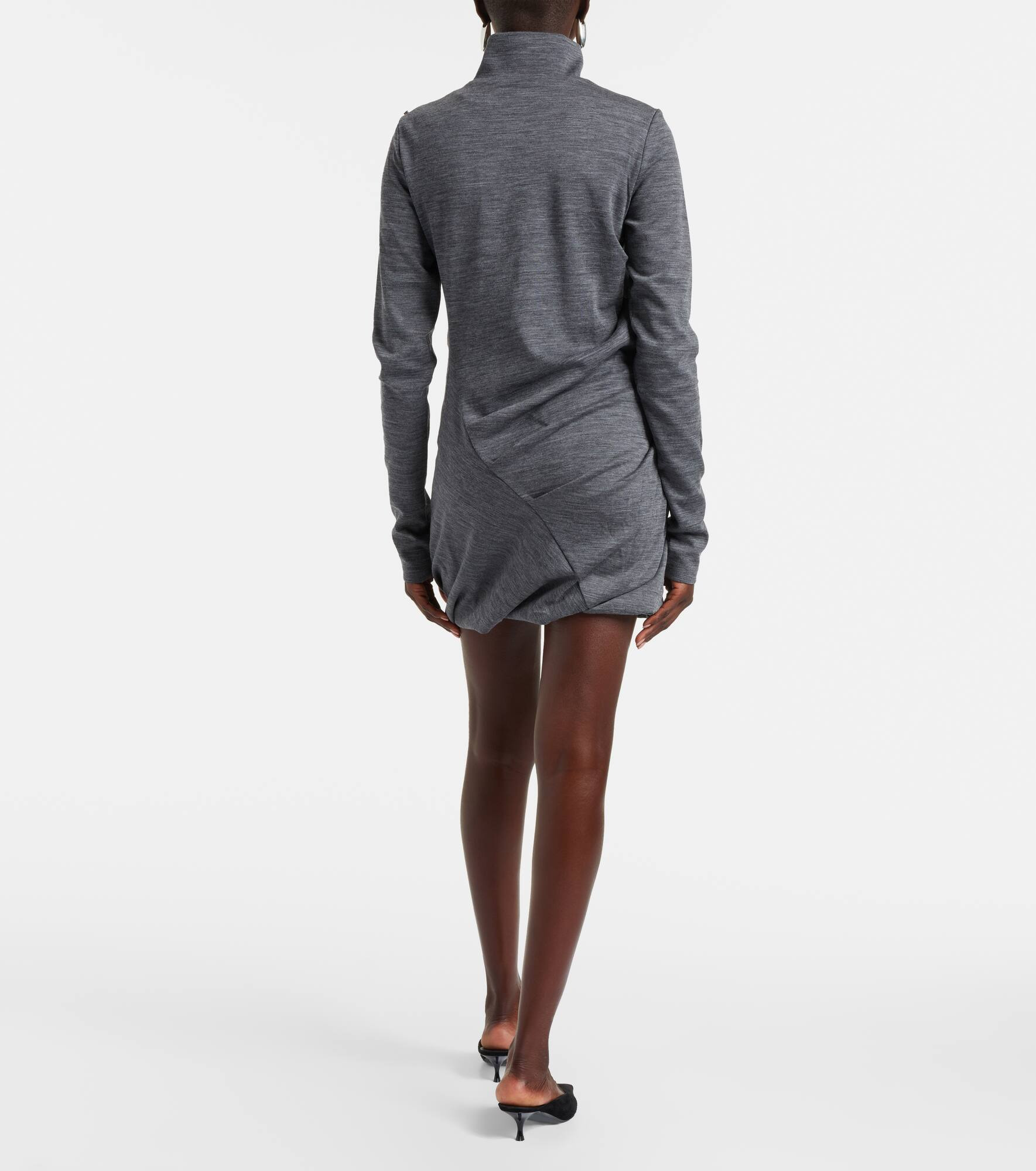 Luigia wool and cotton-blend minidress - 3