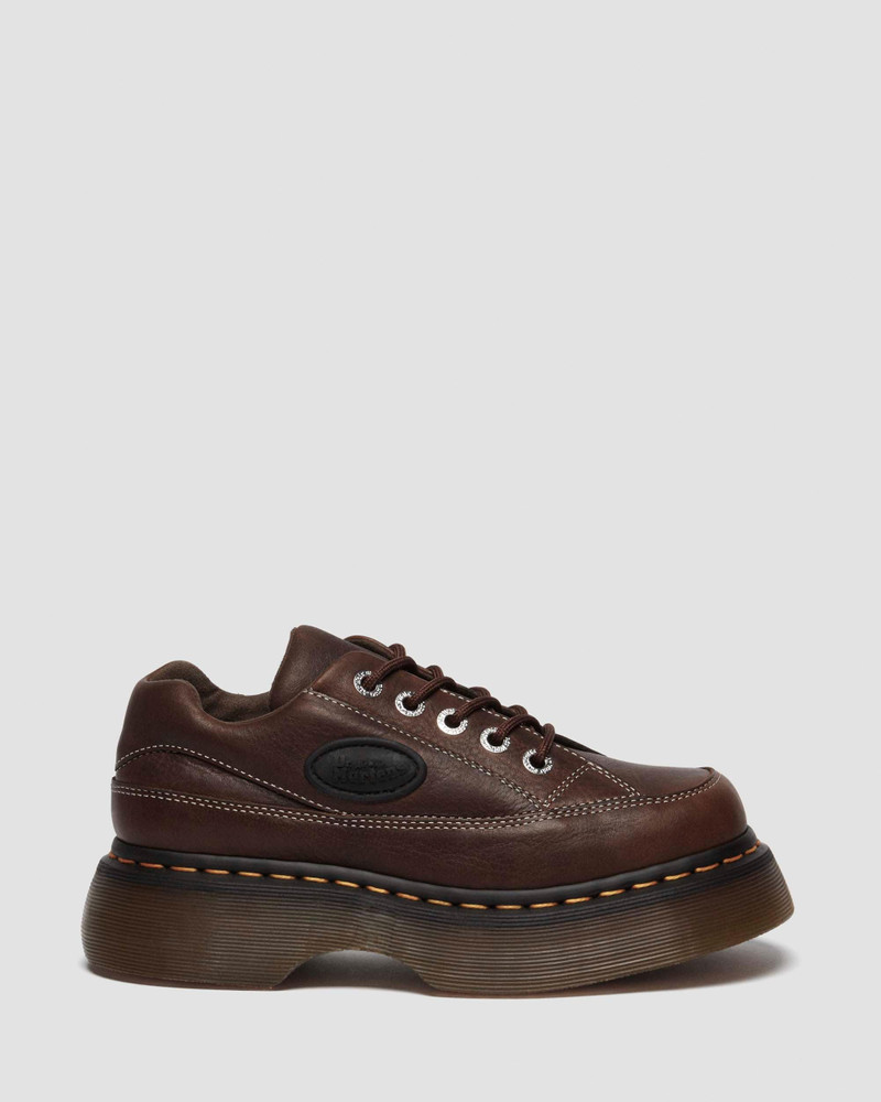 Buzz 5-Eye Grizzly Leather Shoes - 1