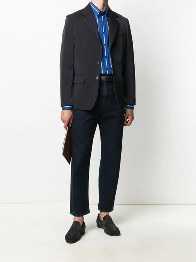 Etro vertical stripe logo embroidered shirt outlook