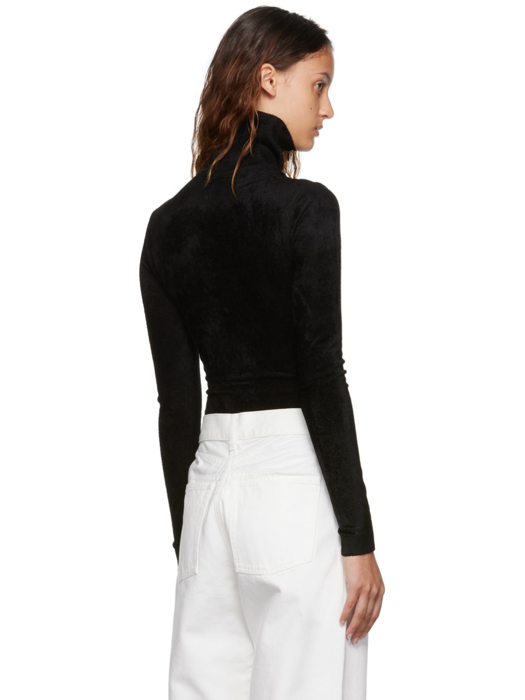 Black Turtleneck Bodysuit - 3