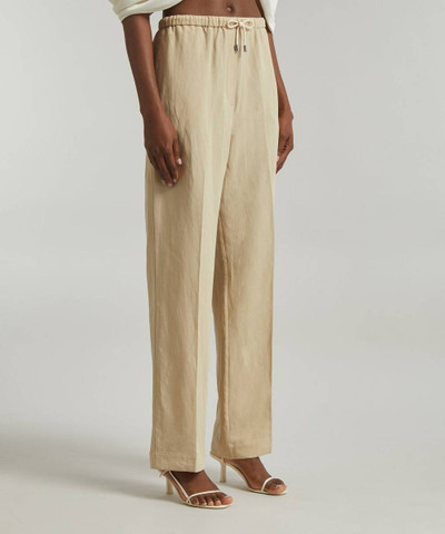 Totême Press-Creased Drawstring Trousers outlook