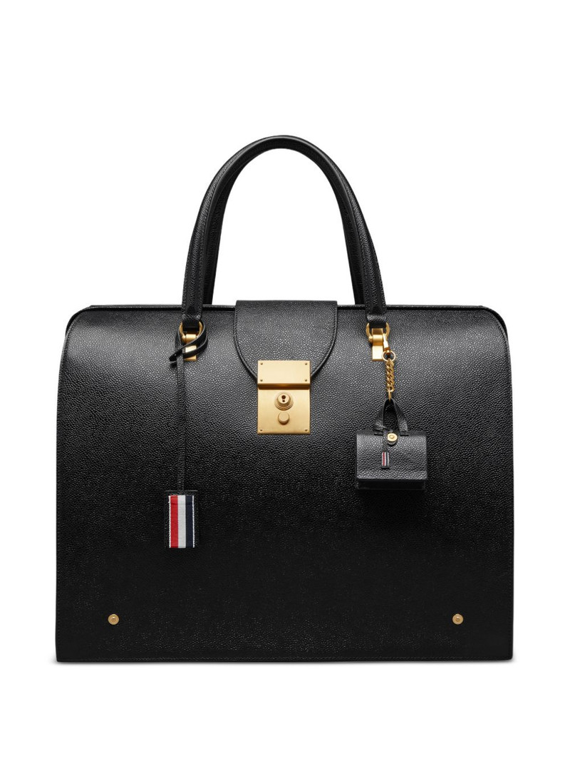 Thom Browne Mr. Thom leather bag charm outlook