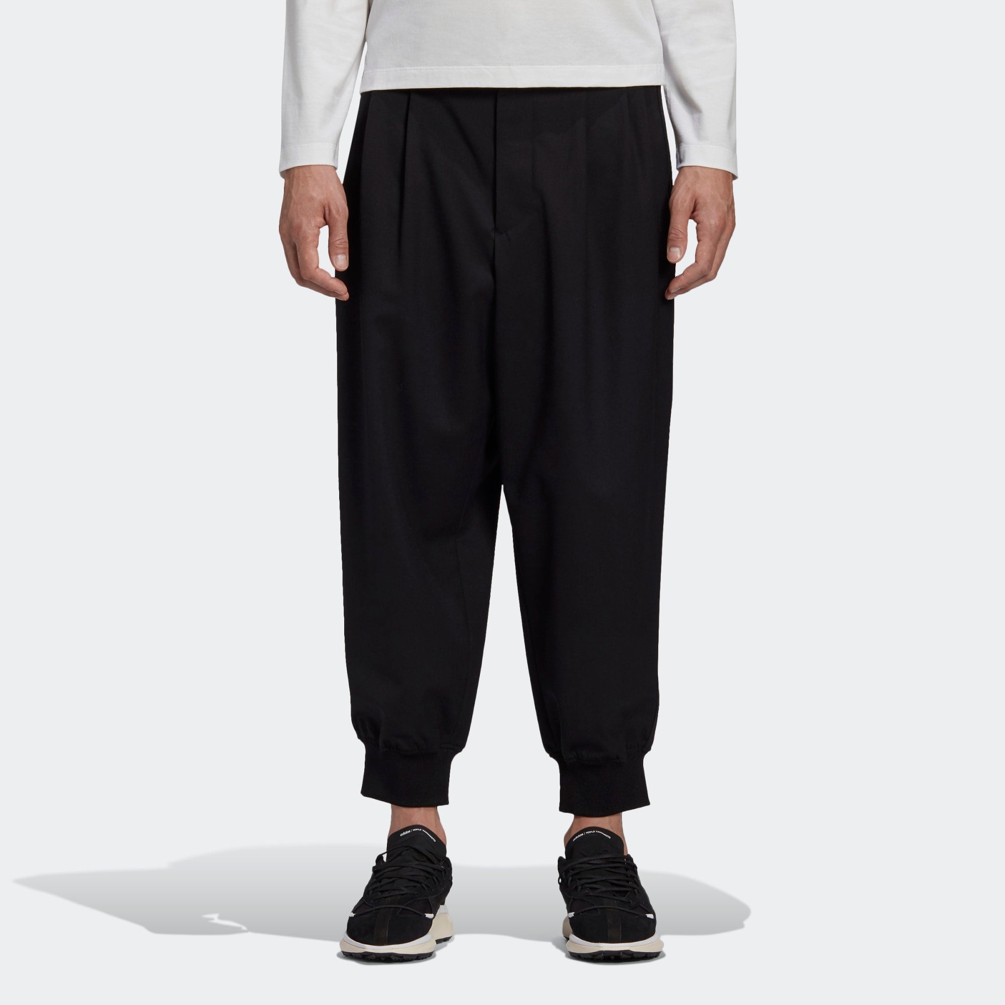 adidas Y-3 Classic Refined Wool Cuff Pants 'Black' GK4567 - 3