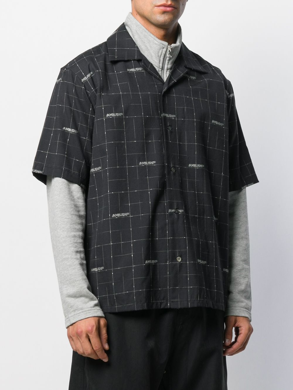 short sleeved wool shirt - 3
