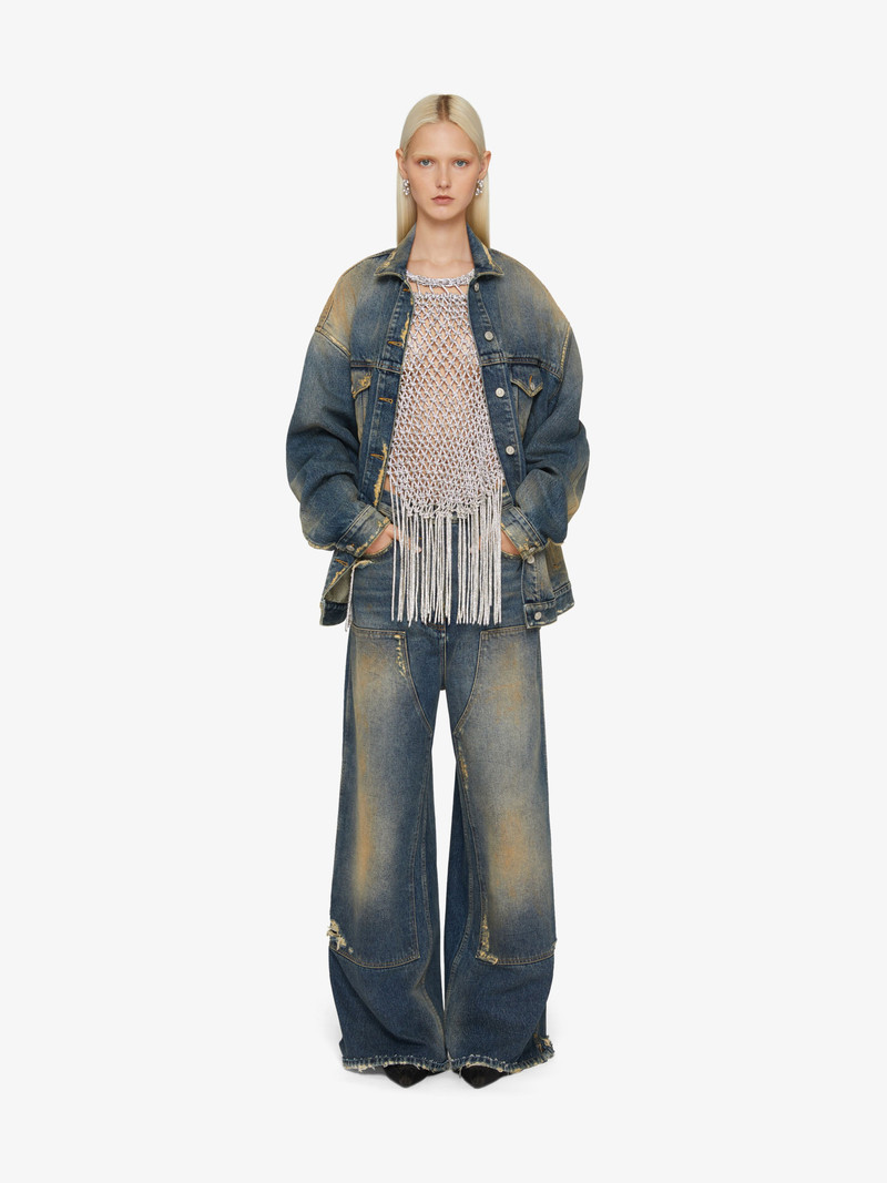 Givenchy OVERSIZED JEANS IN DENIM WITH PATCHES outlook