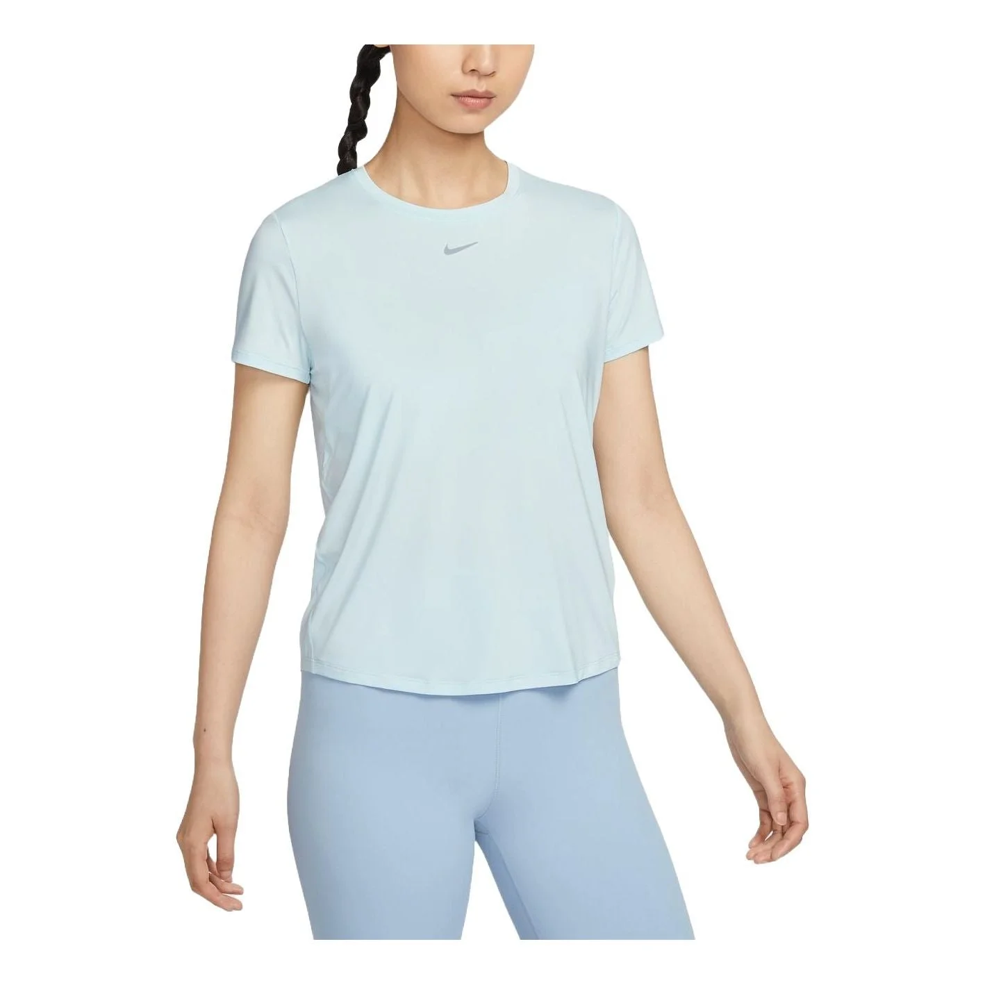 (WMNS) Nike One Classic Dri-FIT T-shirt Asia Sizing 'Ice Blue' FN2799-474 - 1