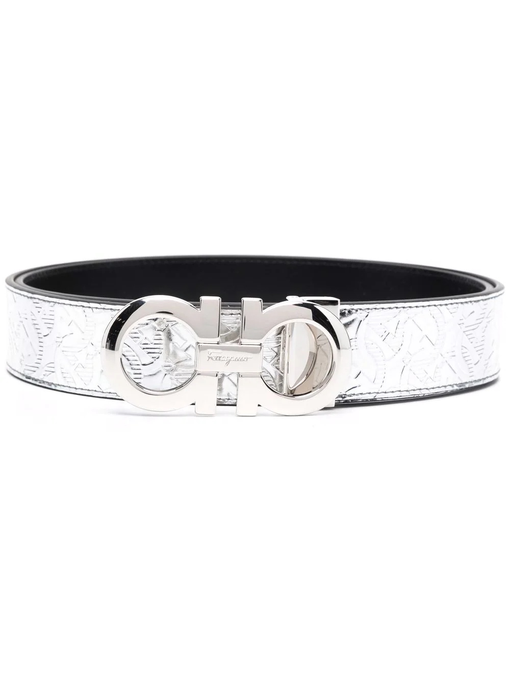 logo-buckle belt - 1