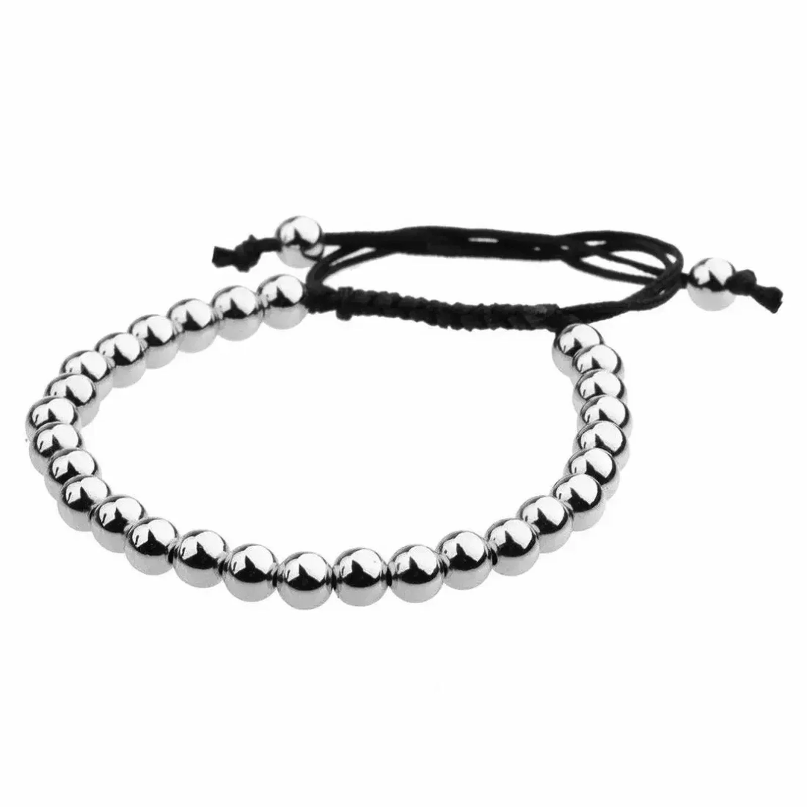 Bracelet - Platinum Bead 6MM. - 1