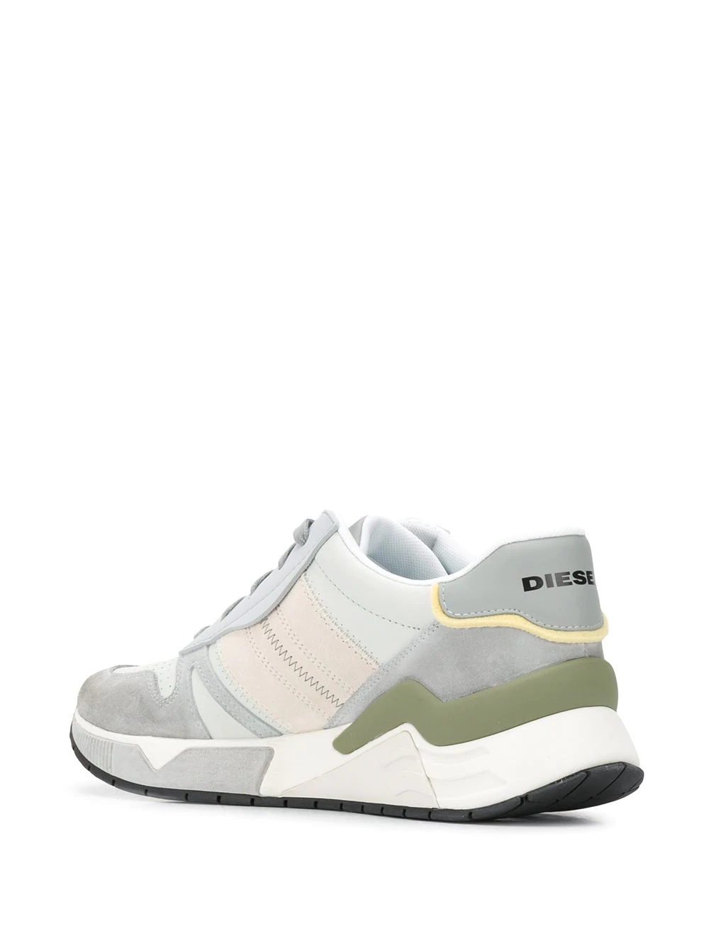 colour block low-top sneakers - 3