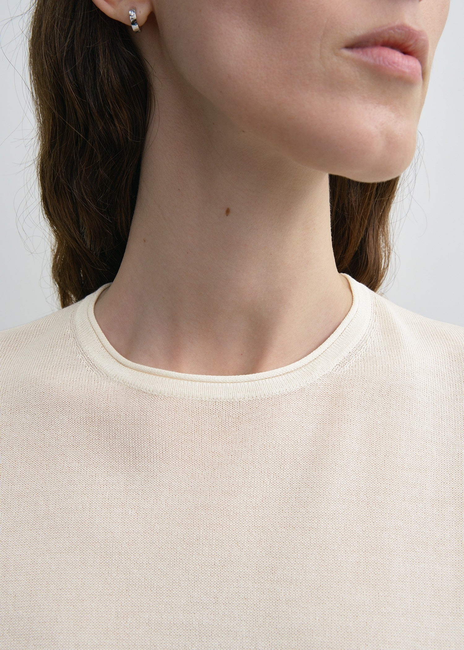 Silk tee ecru - 5