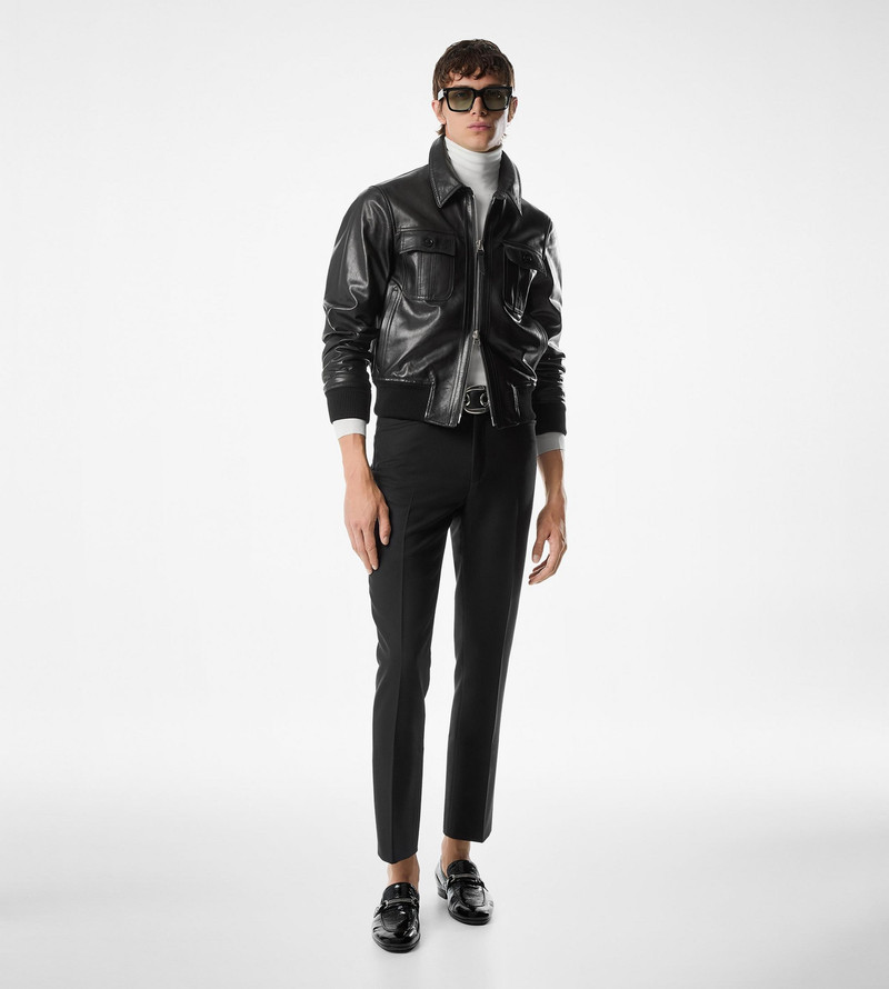 TOM FORD GLOSSY SMOOTH LEATHER BLOUSON outlook