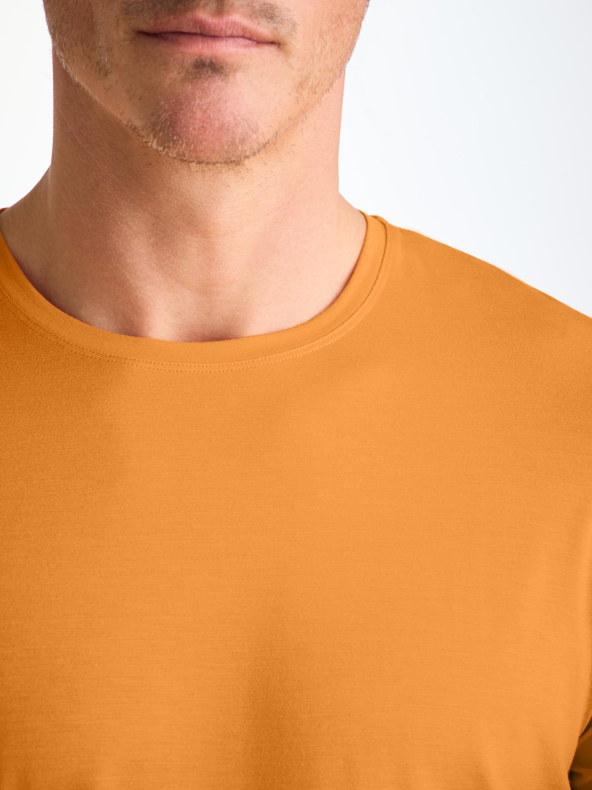 Men's T-Shirt Basel Micro Modal Stretch Apricot - 5