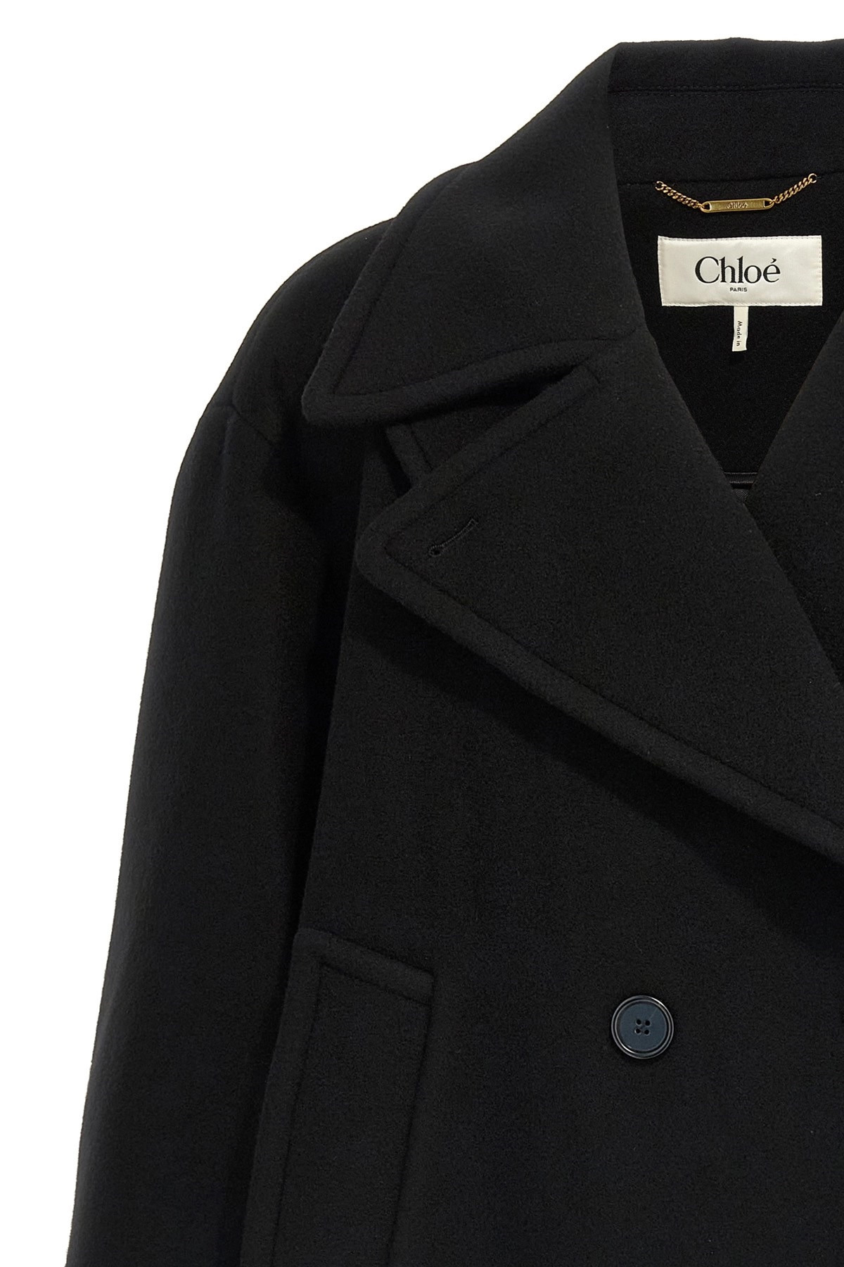 Double breasted wool coat - 4