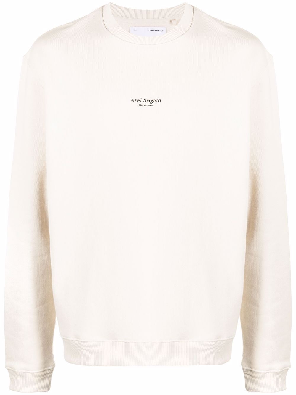 logo-print organic-cotton sweatshirt - 1