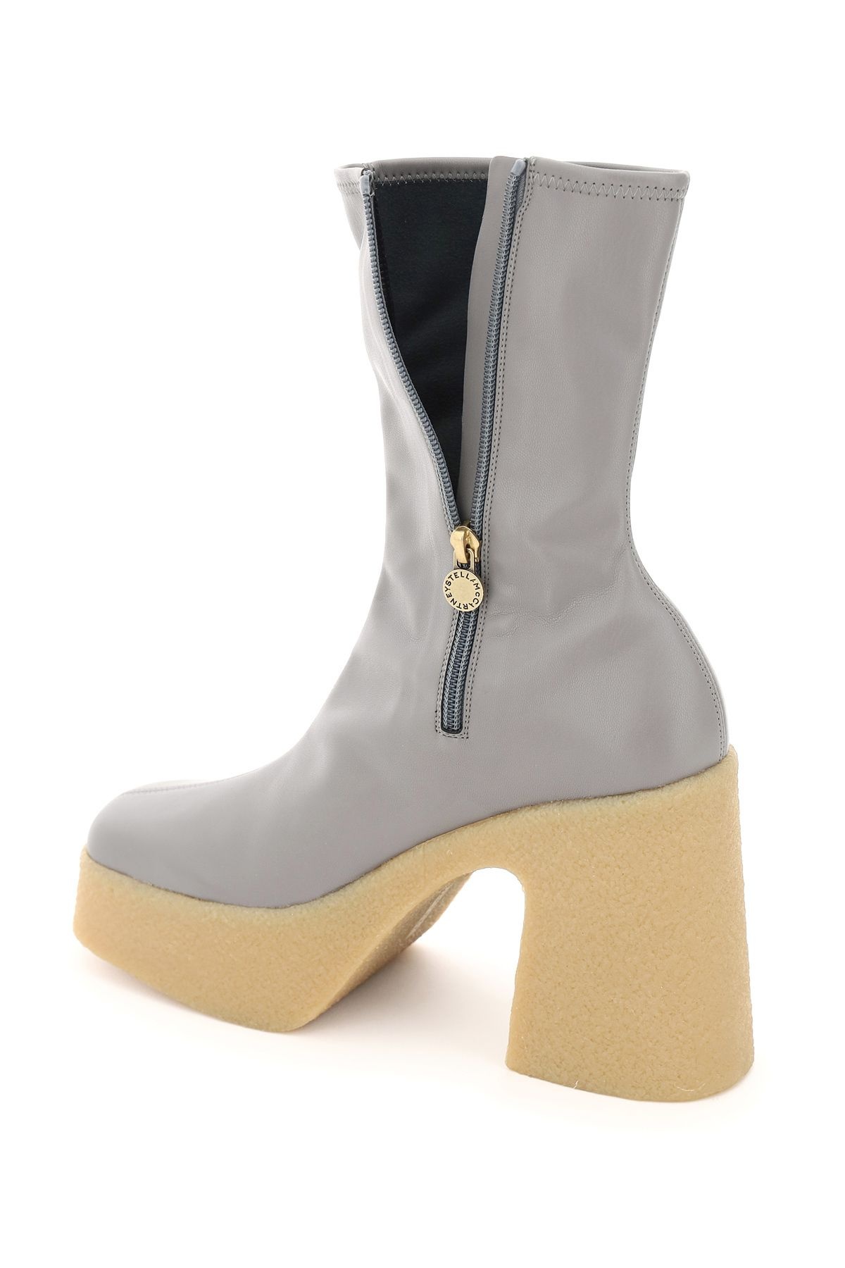 THICK HEEL STRETCH BOOTS - 4