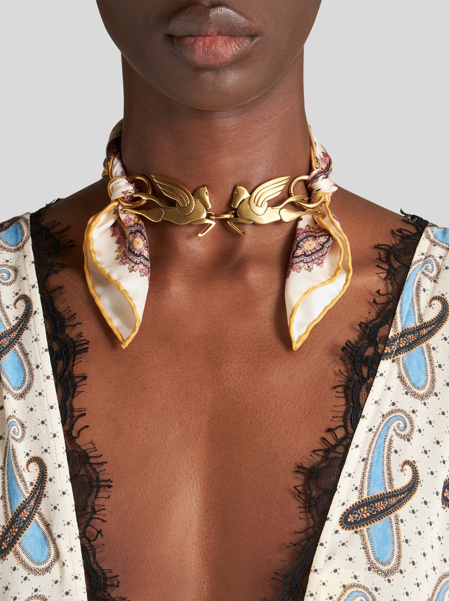 PRINTED SILK TWILL SCARF - 2