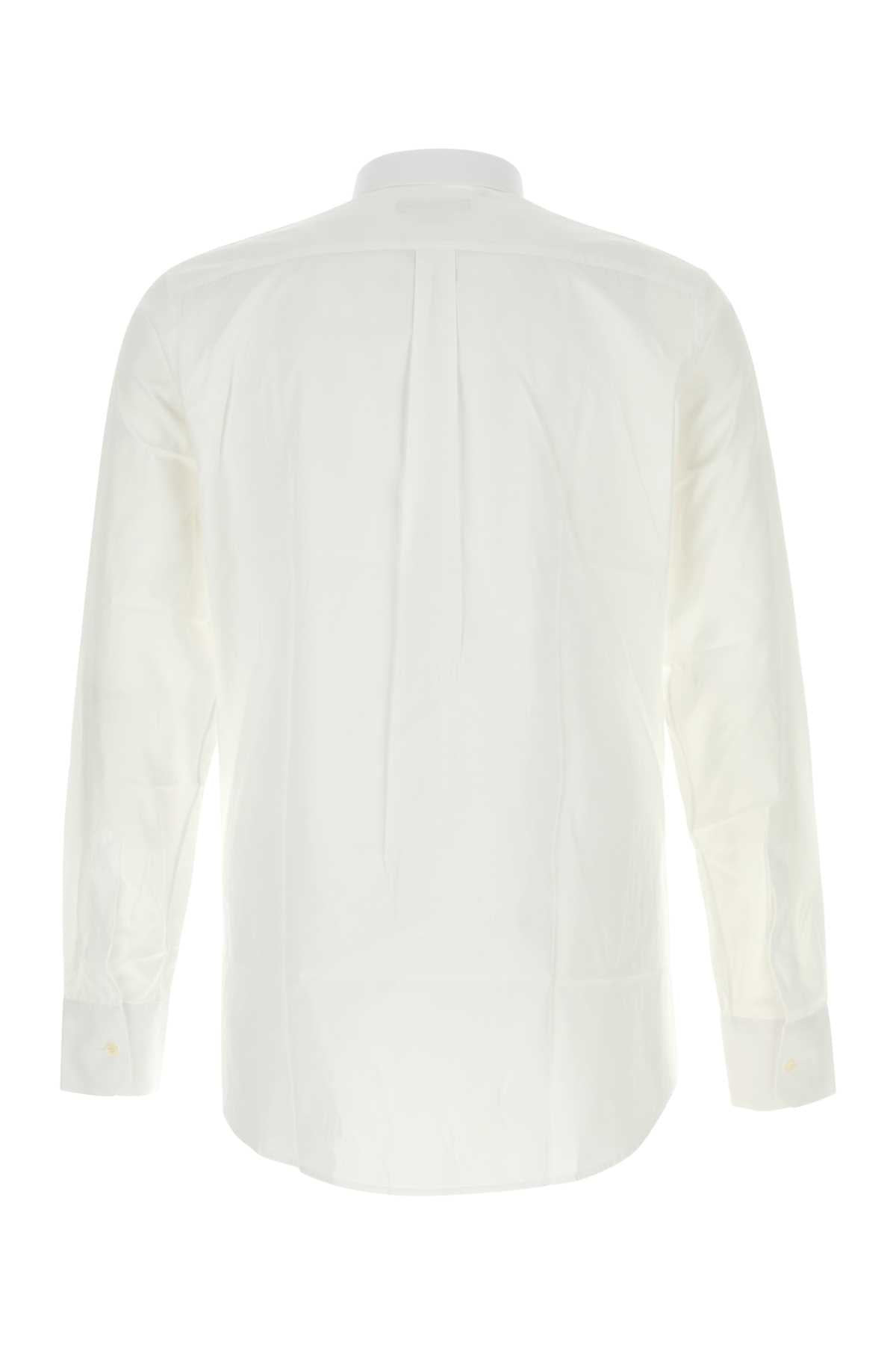 Dolce & Gabbana Men White Poplin Shirt - 2