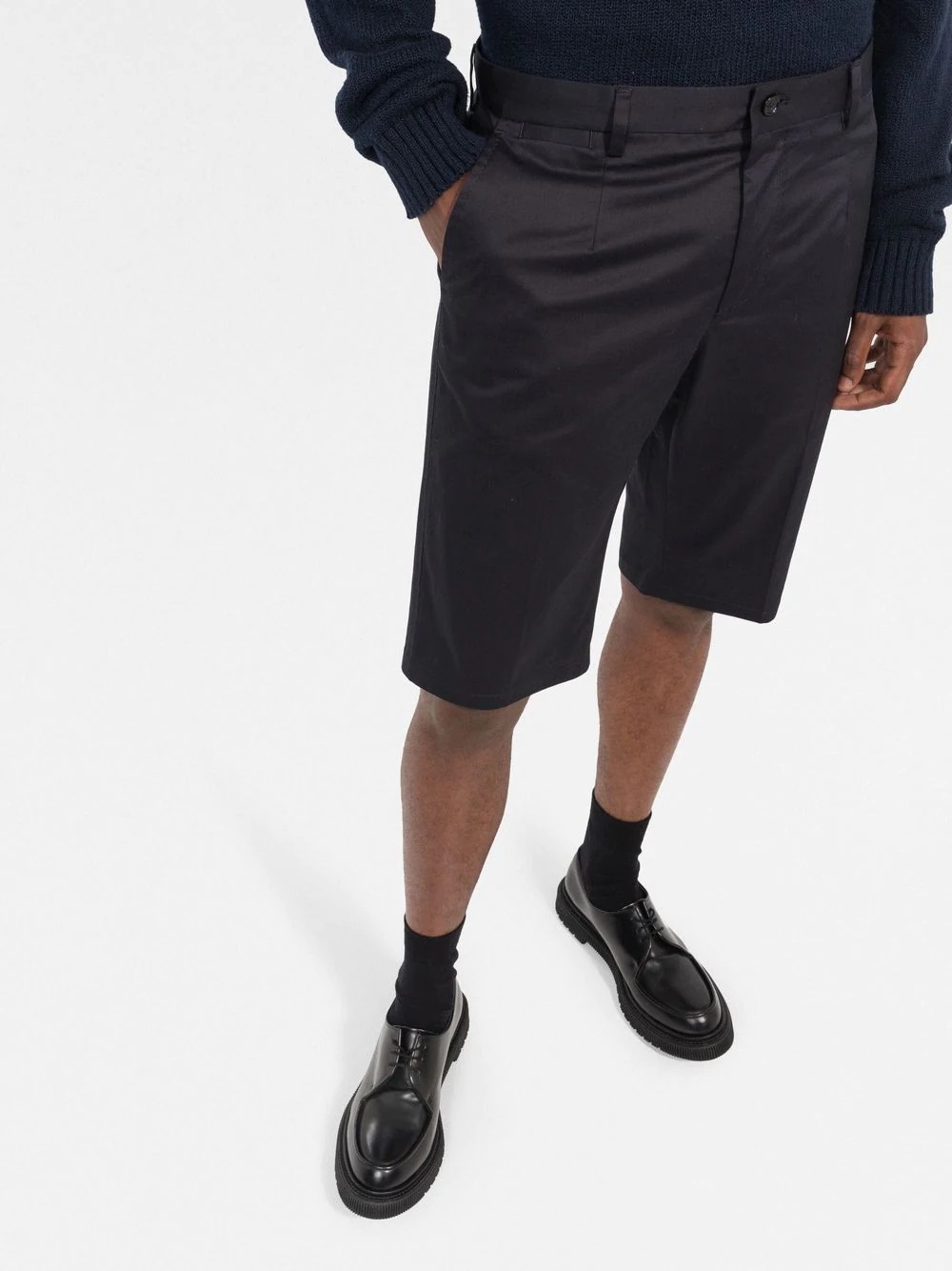 tailored knee-length shorts - 3