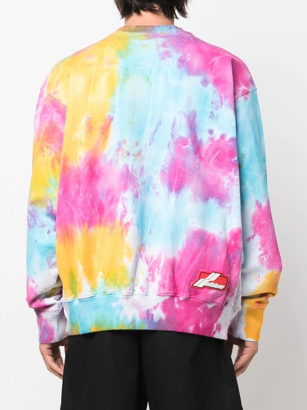 logo-print tie-dye sweatshirt - 5