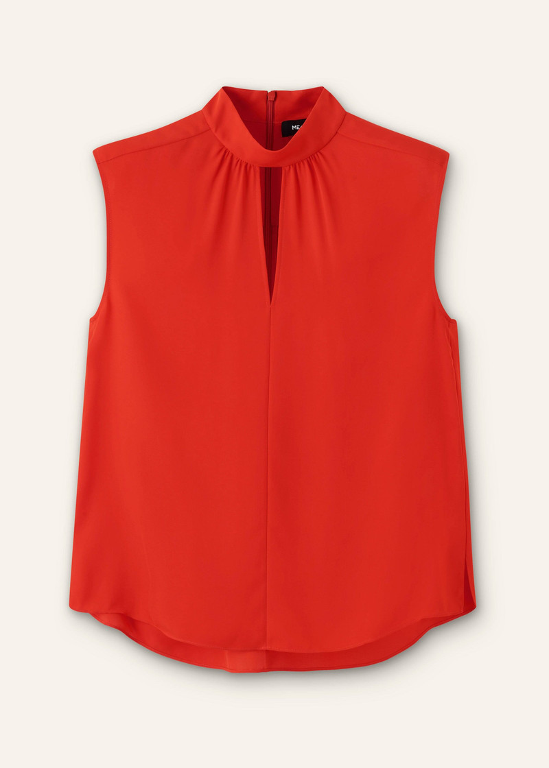 Sleeveless Top + Scarf 7