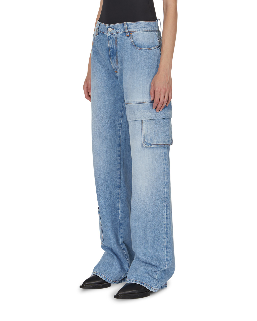 OVERSIZED DENIM CARGO PANT - 7