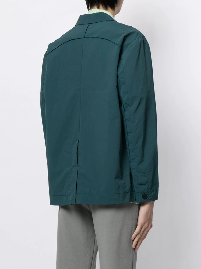 Rhombus single-breasted badge blazer 4