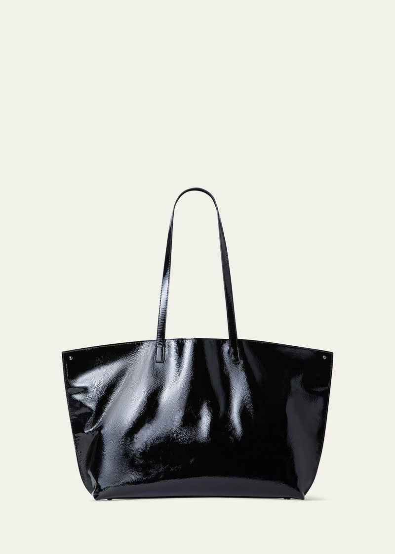AKRIS Ai Medium Lacquered Leather Tote Bag outlook