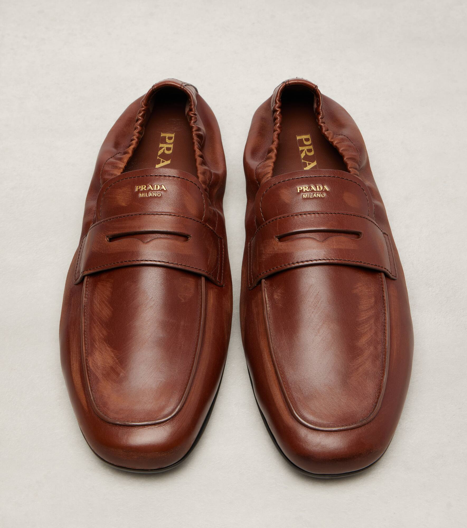 Leather penny loafers - 5