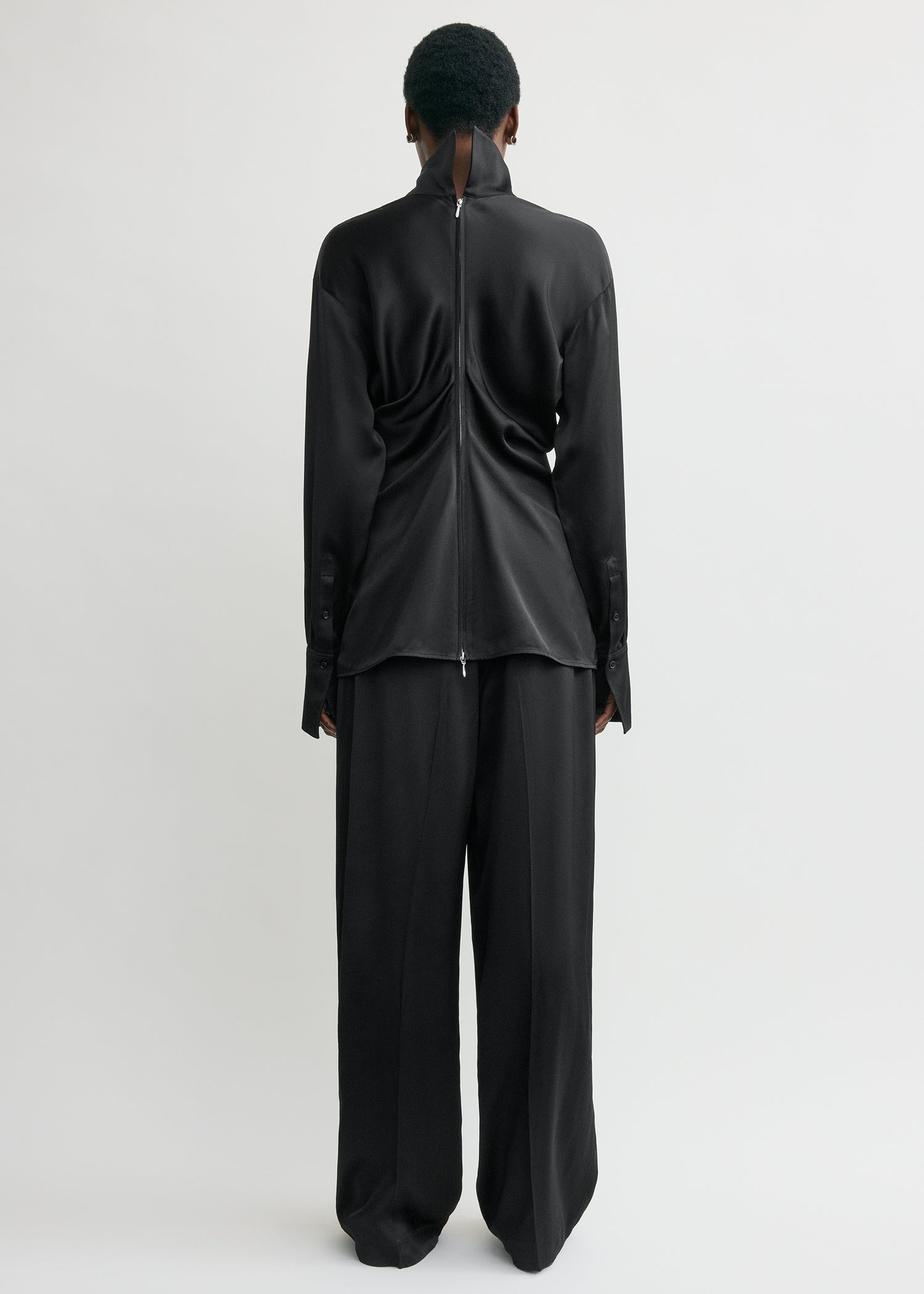 Slouch blouse black - 4