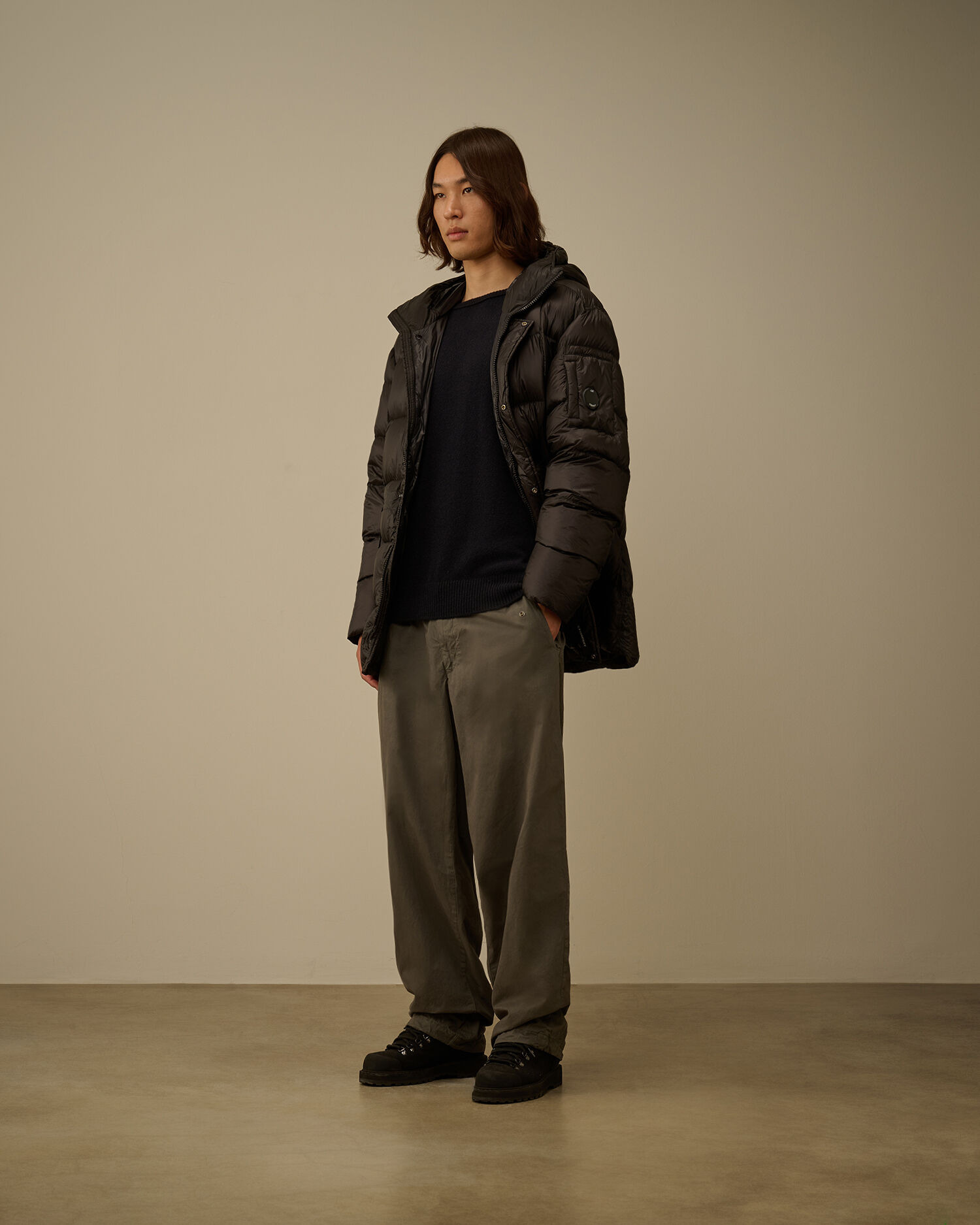 Fleece Knit Crewneck Sweater - 2