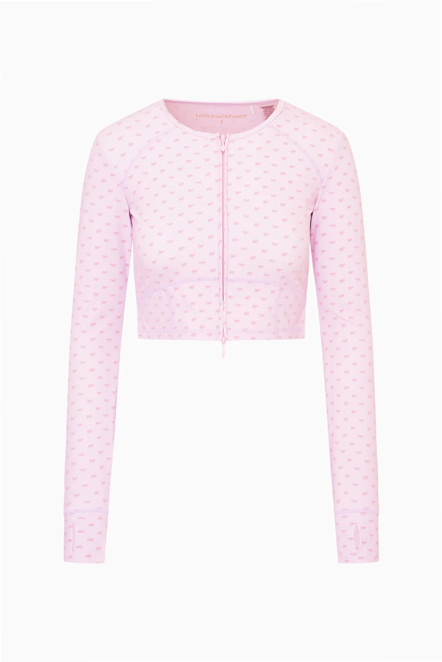 Zenelle Velvet Flock Bow Active Jacket - 1