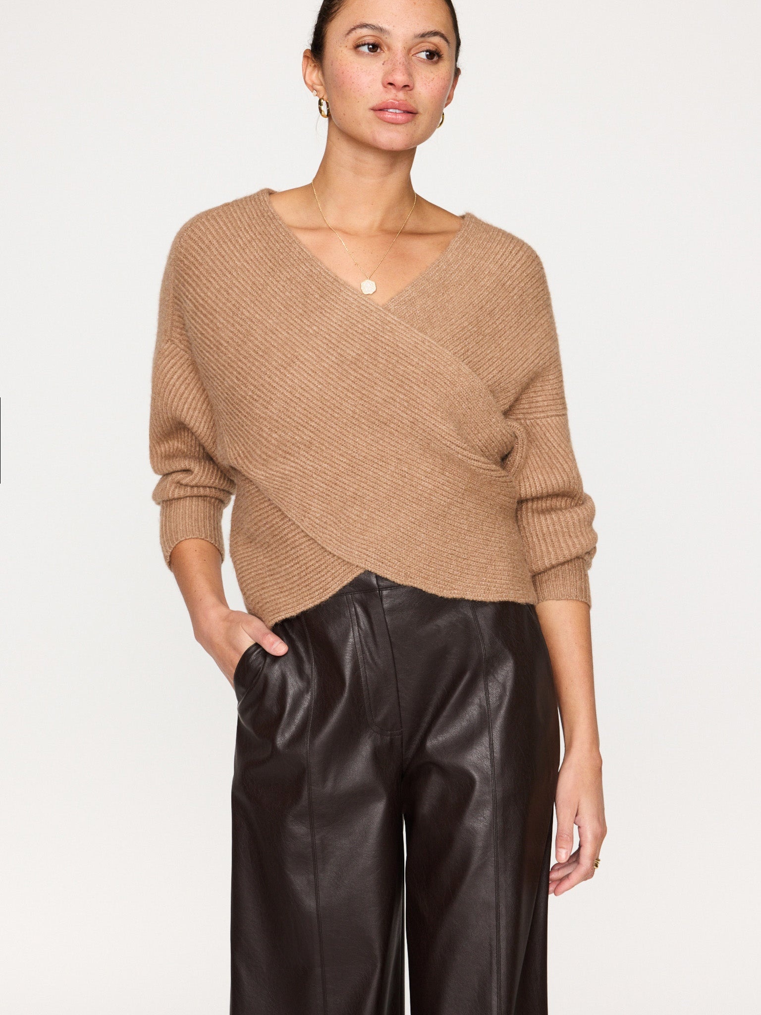 The Hughes Wrap Front Sweater - 4