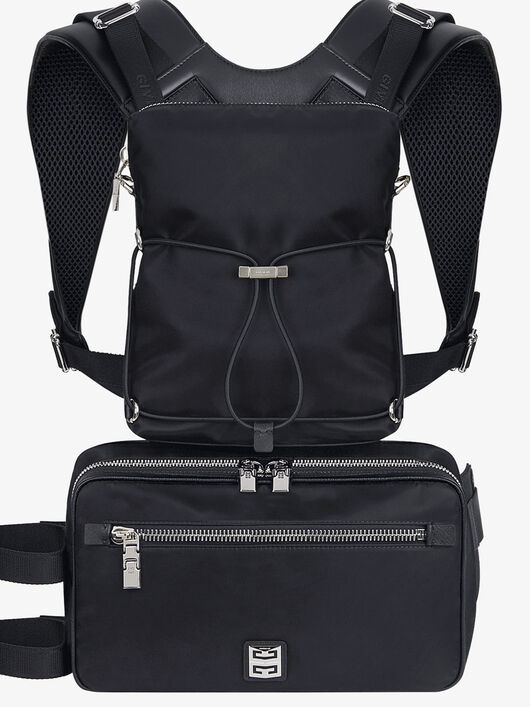 VENTURE MODULAR BACKPACK IN NYLON AND LEATHER - 7