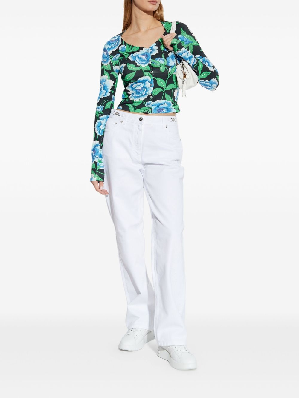 floral-print top - 2