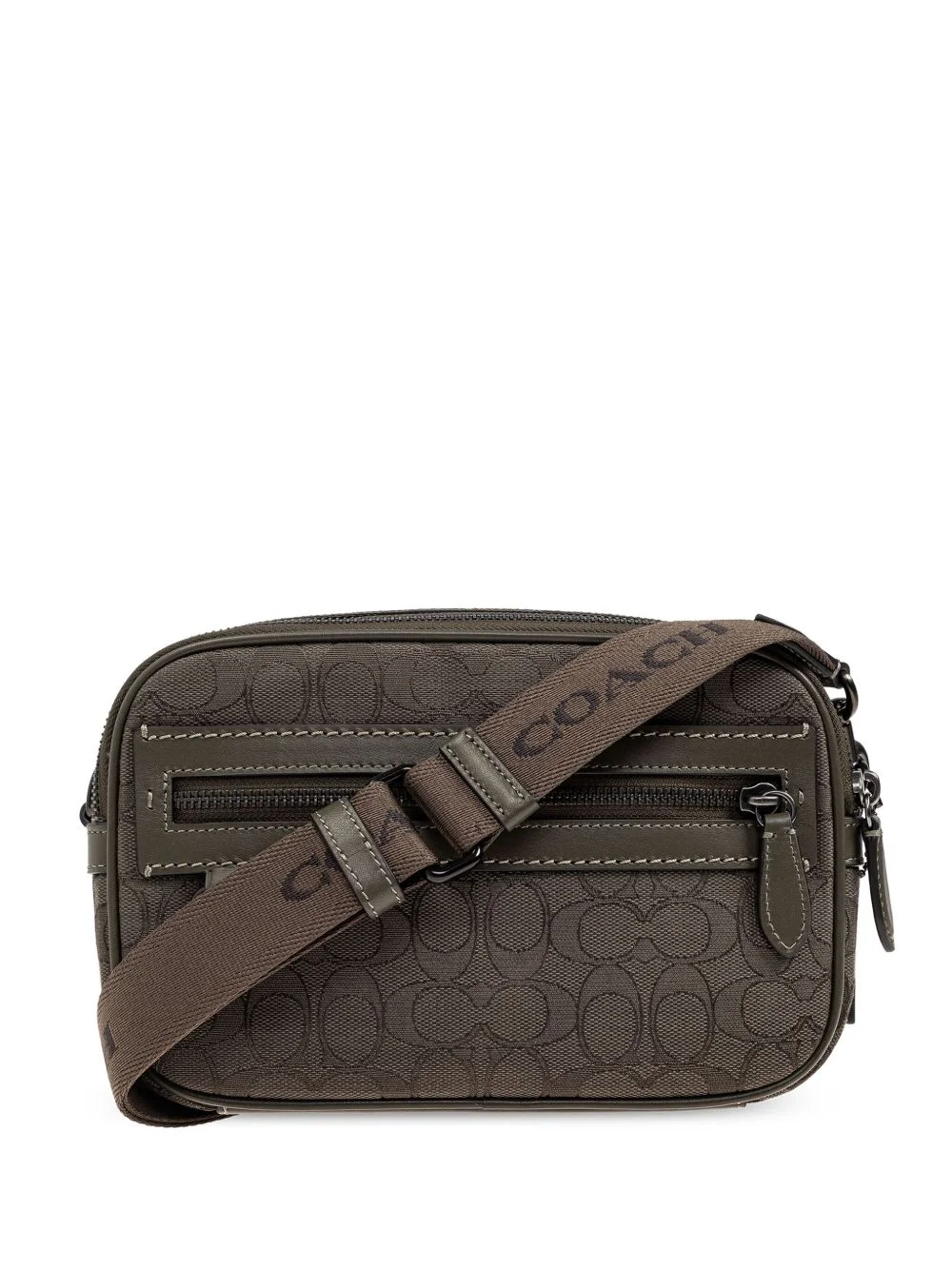 monogram messenger bag - 1