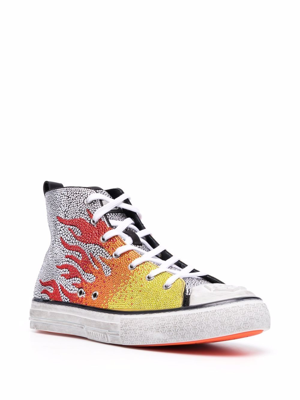 Flames Megastar high-top sneakers - 2