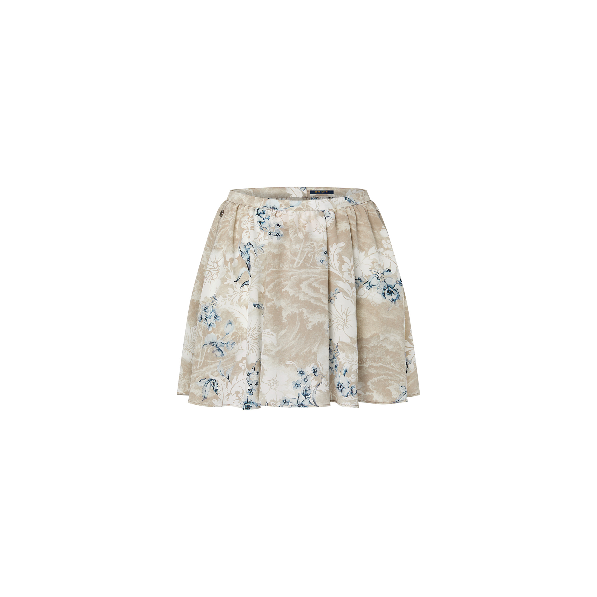 Tropical Print Mini Skirt - 1