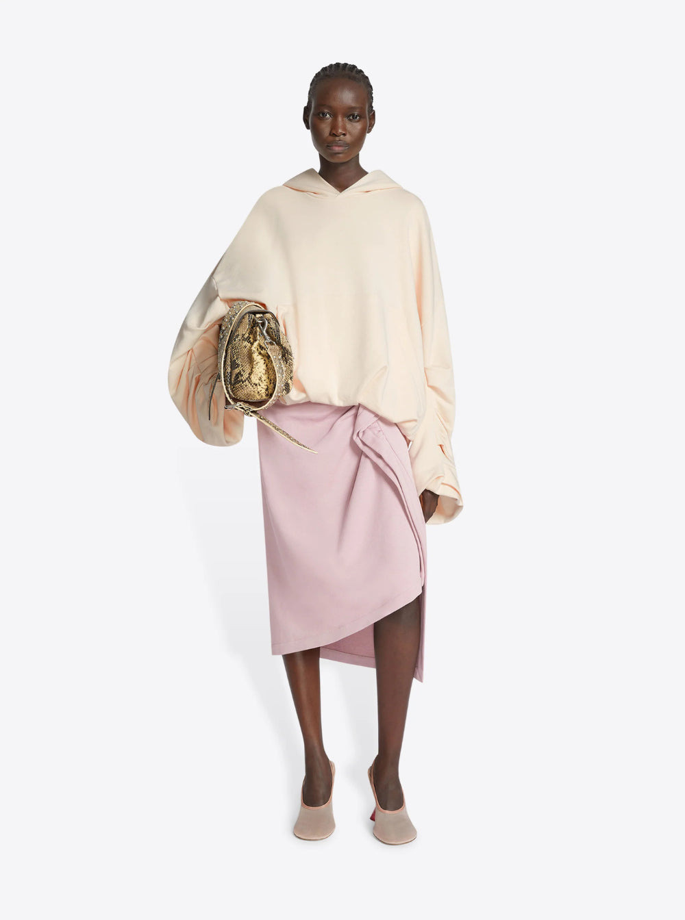 Dries Van Noten Women White Hoodie With Puffed Sleeve In Cotton Woman - 4
