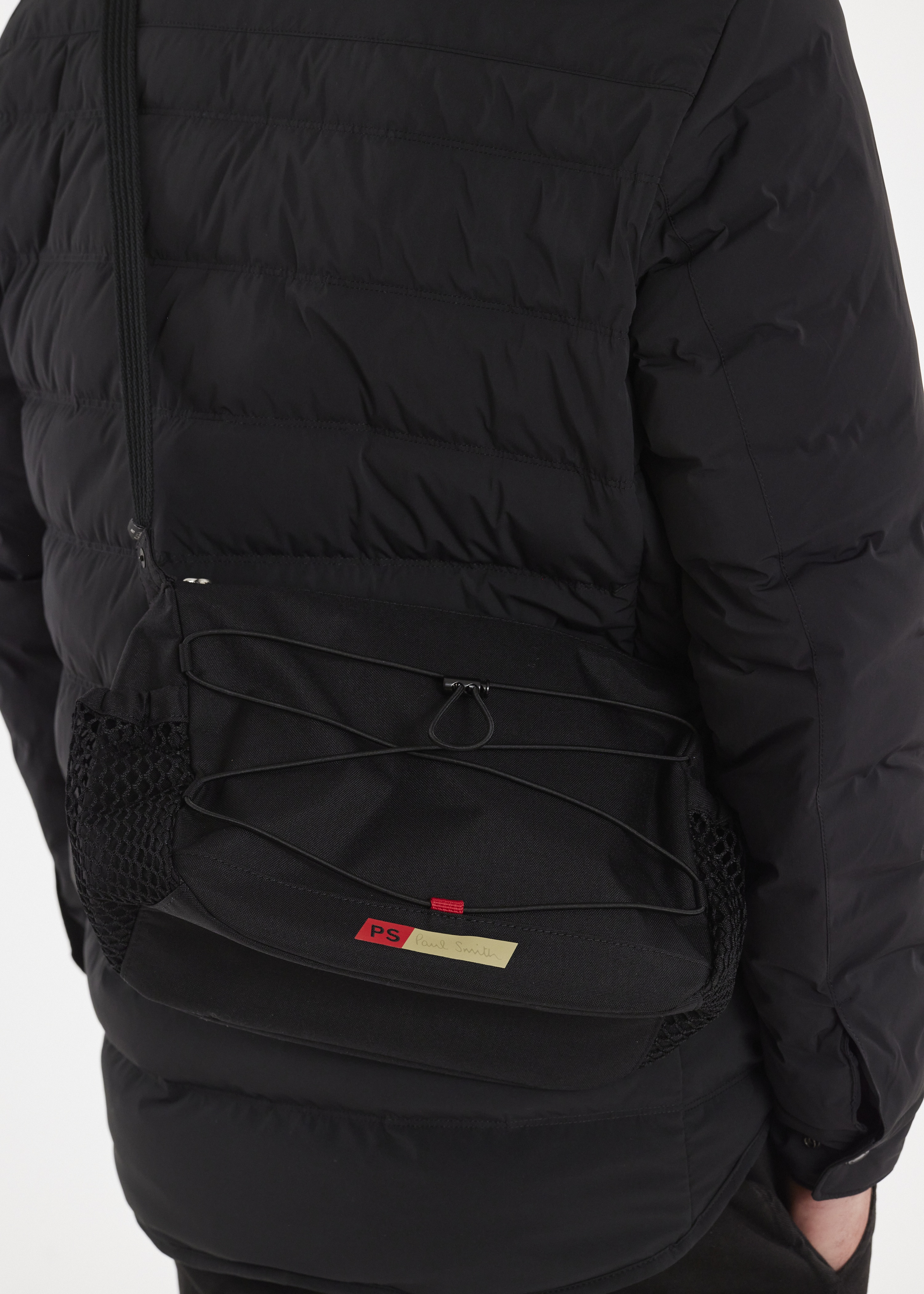 Black Nylon Utilitarian Crossbody Bag - 8