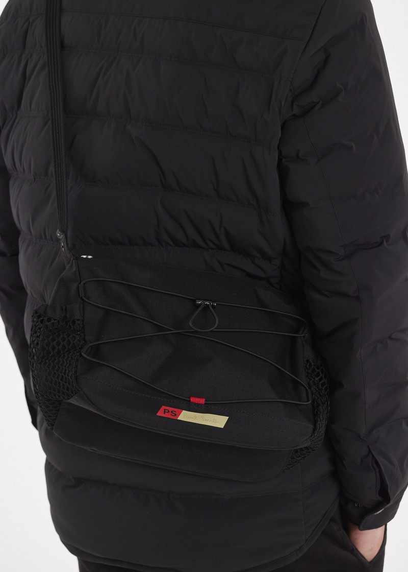 Black Nylon Utilitarian Crossbody Bag 8