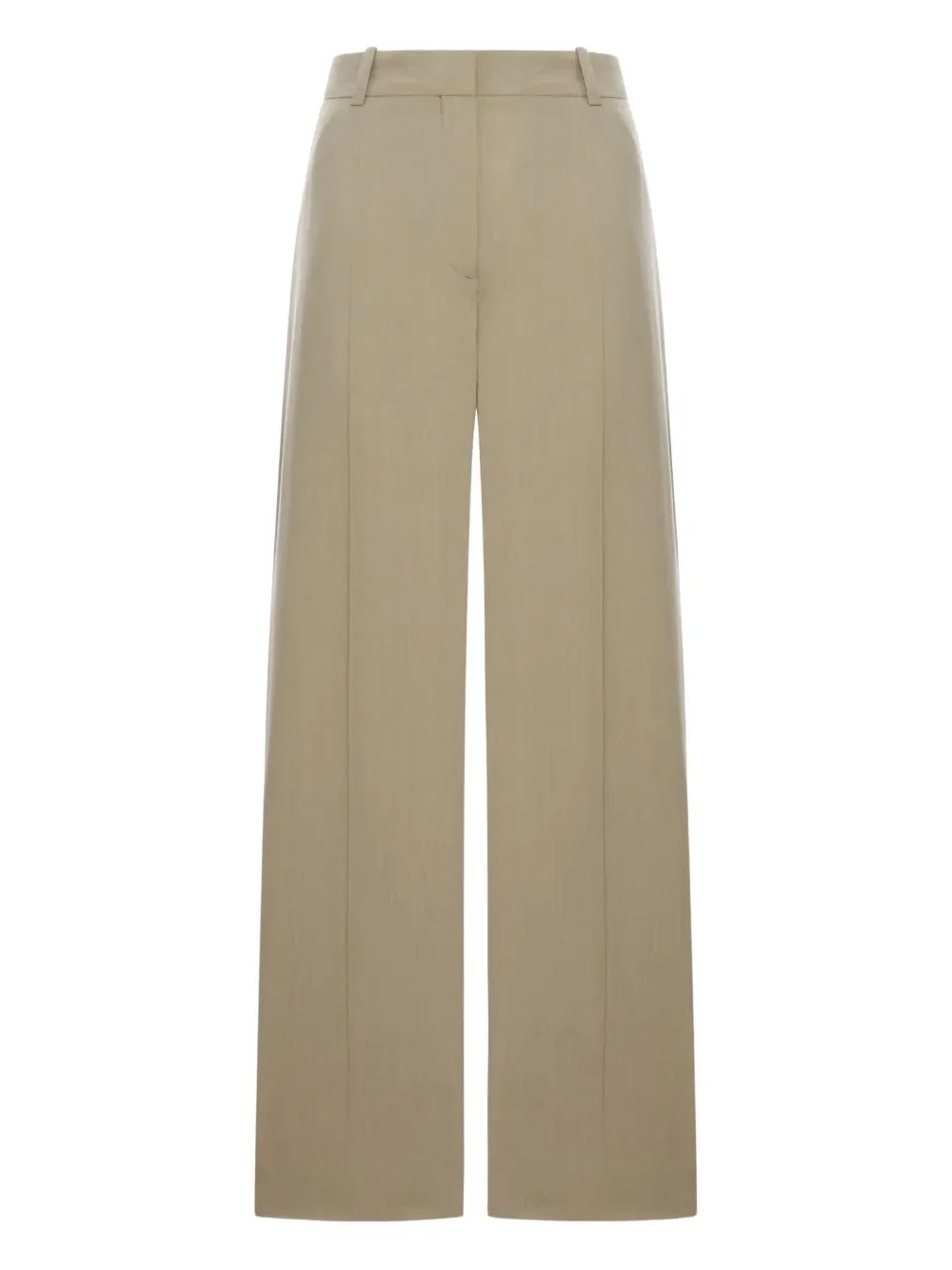 Wide Fluid Trousers in Taupe - 1