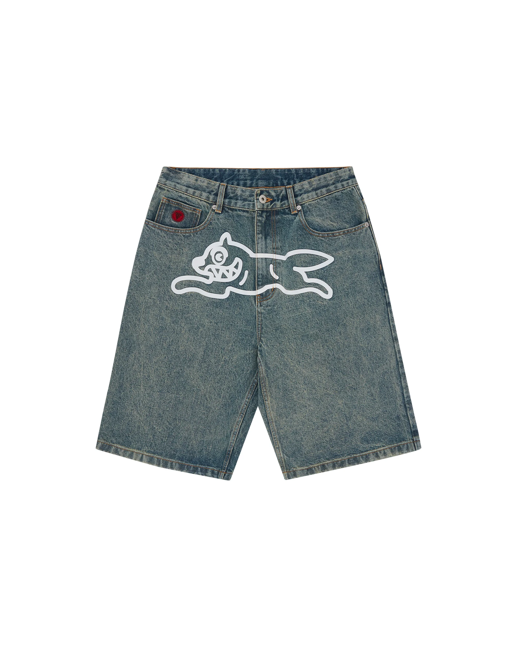 RUNNING DOG DENIM SHORTS - 1