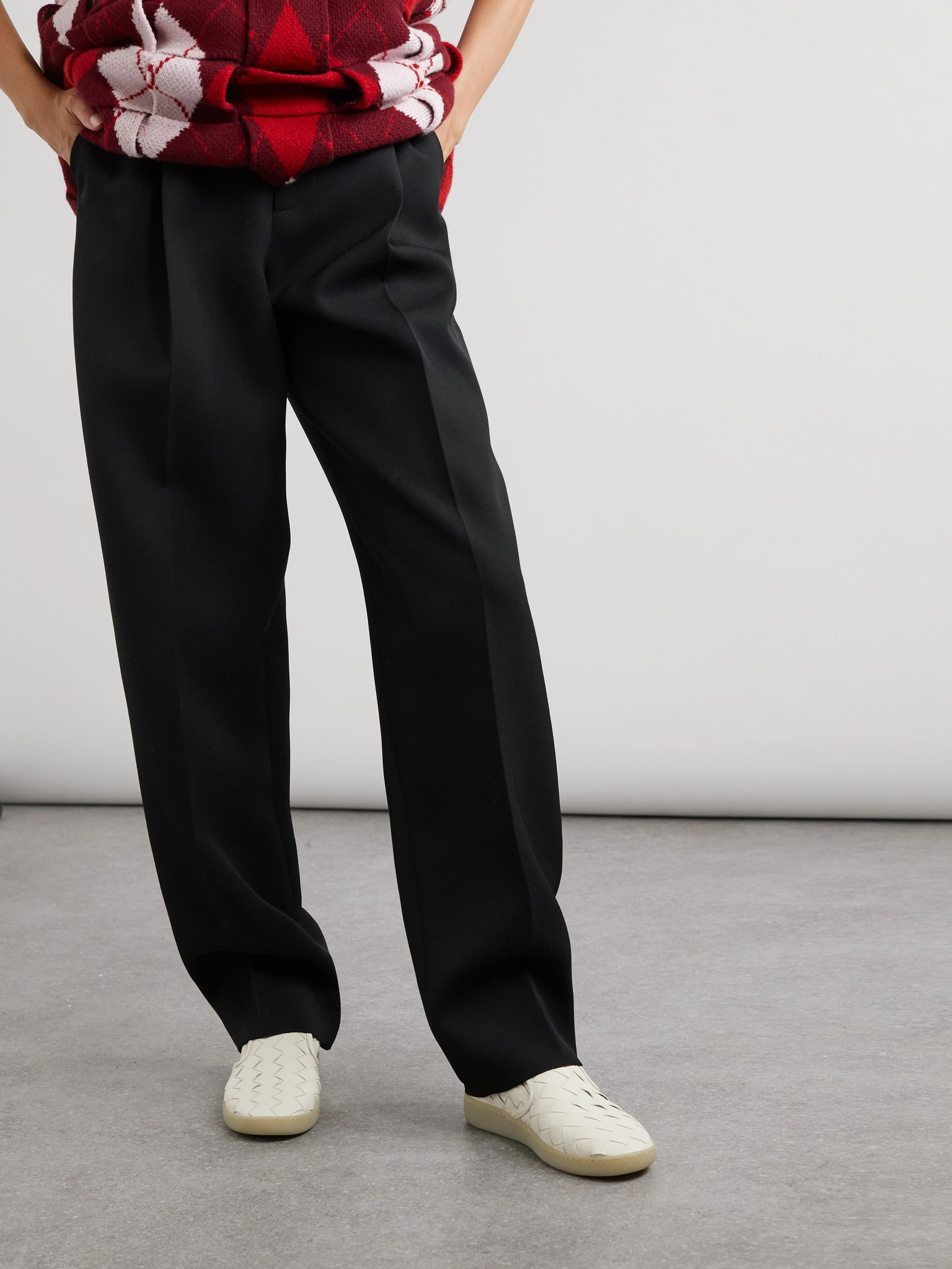 Intrecciato leather sneakers White - 2