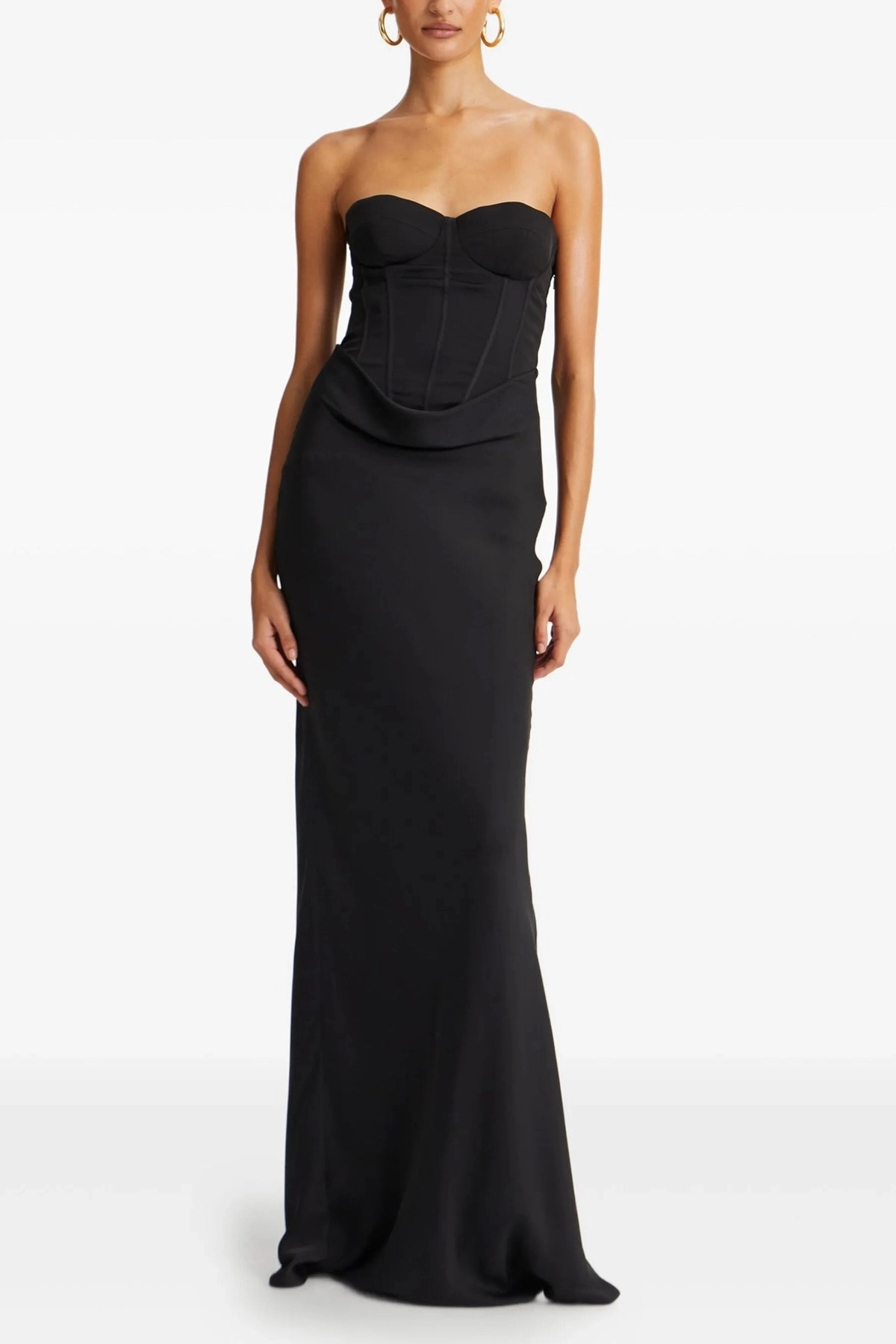 'Satin Corset Maxi' dress - 2