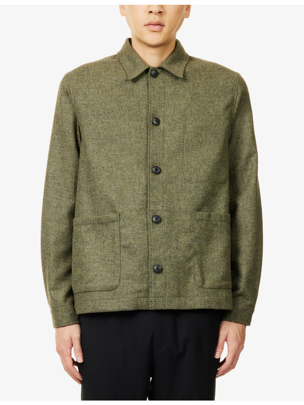 Twin-Pocket Lightweight Wool Jacket - 3