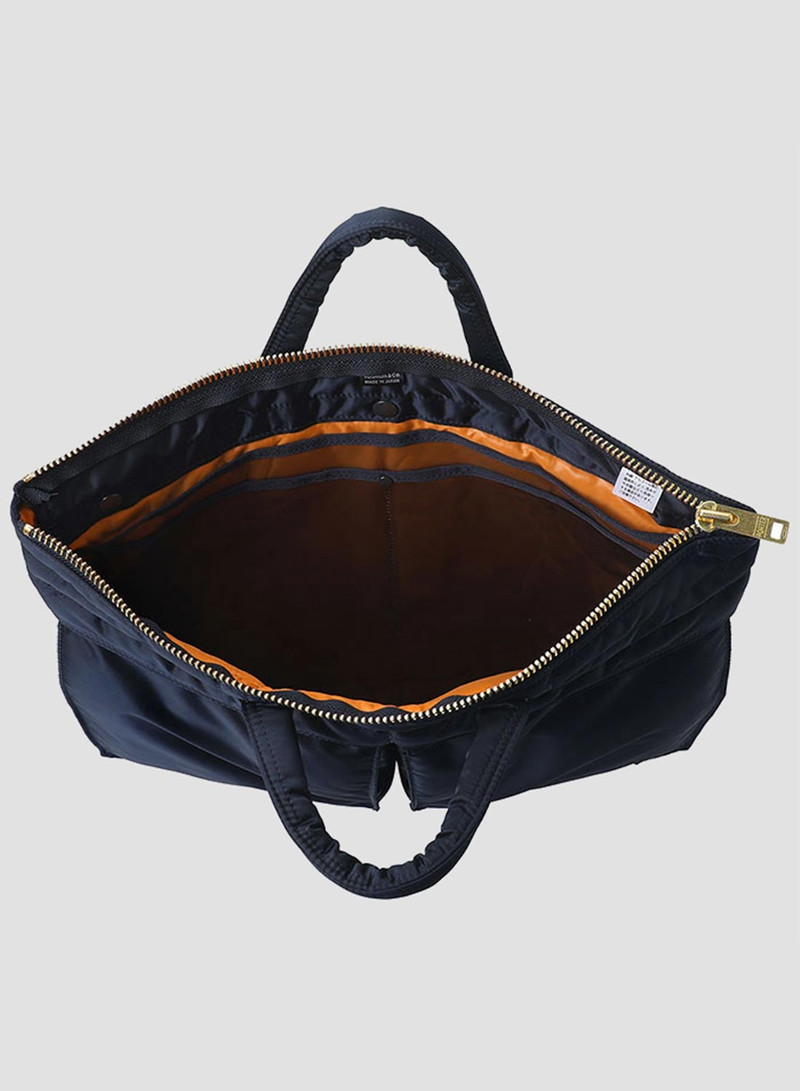 Porter-Yoshida & Co Tanker Short Helmet Bag Large in Iron Blue 4