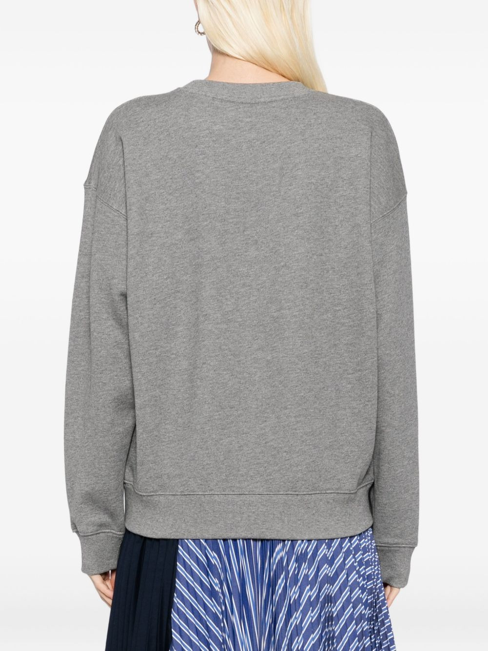 embroidered-logo sweatshirt - 4