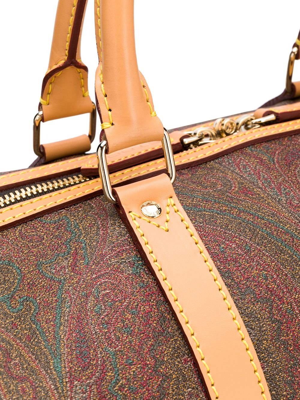 paisley-print zipped holdall - 4