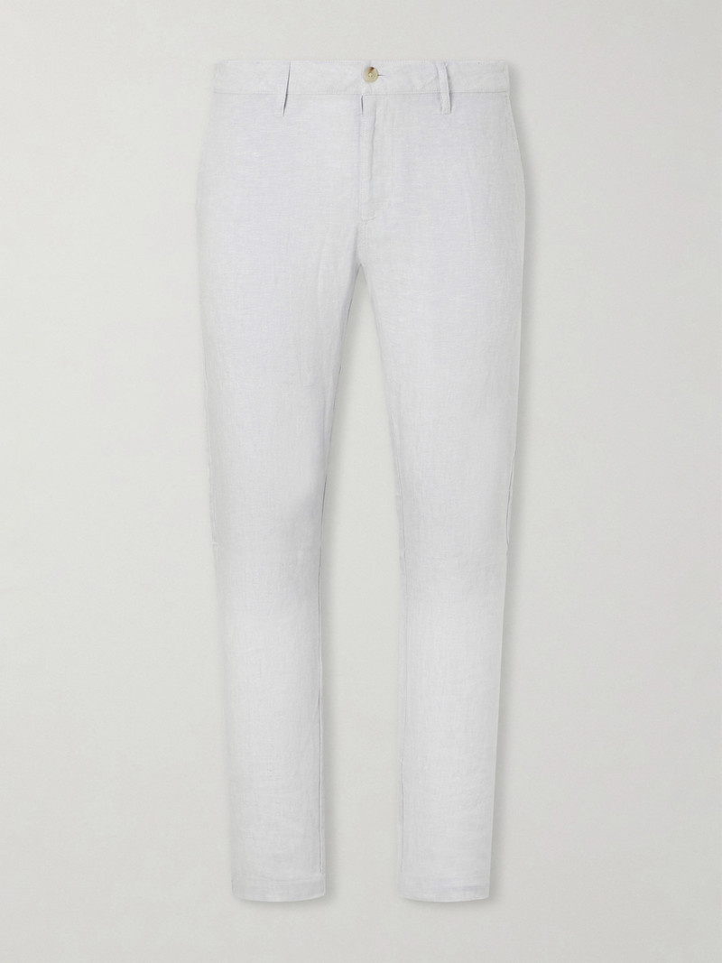 Straight-Leg Linen Trousers 1